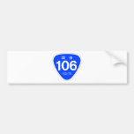 国道 106 号線ー国道標 バンパーステッカー