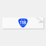 国道 118 号線ー国道標 バンパーステッカー