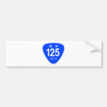 国道 125 号線ー国道標 バンパーステッカー