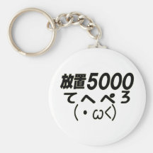 放置5000てﾄへぺろ(・ω() キーホルダー
