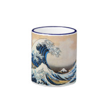 神奈川沖浪裏, grande vague de 北斎, Hokusai Tasse À Café