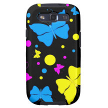 蝶 Samsung の銀河系の箱 Samsung Galaxy S3 Case