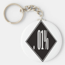 01 pour cent porte-clef