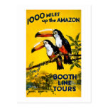1000 milles vers le haut de l'affiche vintage de v carte postale