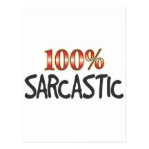 100 pour cent sarcastiques cartes postales