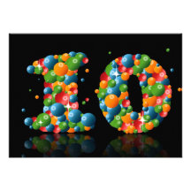 10ème Fête d'anniversaire, avec des bulles et des  Cartons D'invitation