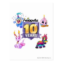 10ème Logo d'anniversaire Carte Postale