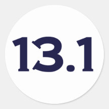 13.1 halve Marathon Ronde Sticker