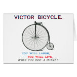 1880 het Poster van de Fiets van de kampioen Wenskaart