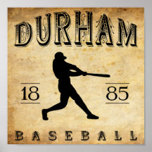1885 het Honkbal van Durham Noord-Carolina Posters