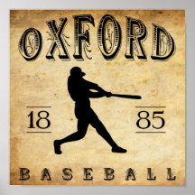 1885 het Honkbal van Oxford Noord-Carolina Plaat