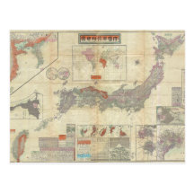 1895 Meiji 28 Japanse Kaart van KeizerJapan Wenskaarten