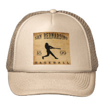 1899 het Honkbal van San Bernardino Californië Trucker Petten