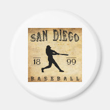 1899 het Honkbal van San Diego Californië Koelkast Magneten