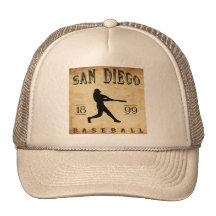 1899 het Honkbal van San Diego Californië Petten Met Netje