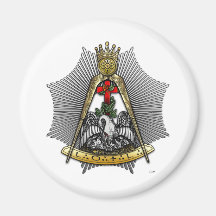 18de Graad: Ridder van Roze Croix Koelkast Magneetje