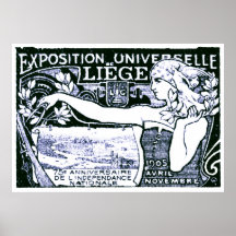 1905 het Poster van de Jugendstil van Luik