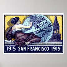 1915 de Expositie van San Francisco Afdruk