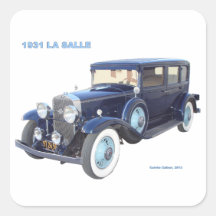 1931 LA SALLE VAN CADILLAC STICKER