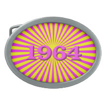 1964 BOUCLES DE CEINTURE OVALES