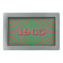 1965 BOUCLE DE CEINTURE RECTANGULAIRE