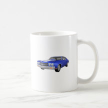 1970 Chevelle SS: Blauw eindig: Koffie Bekers
