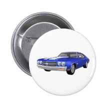 1970 Chevelle SS: Blauw eindig: Speld Buttons
