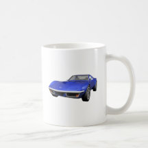 1970 de Sportwagen van het Korvet: Blauw eindig Koffie Mokken