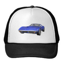 1970 de Sportwagen van het Korvet: Blauw eindig Pet Met Netje