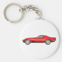 1970 de Sportwagen van het Korvet: Rood eindig Sleutelhanger