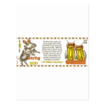 1971 2031 Gémeaux nés par zodiaque de MetalPig de  Carte Postale
