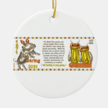 1971 2031 Gémeaux nés par zodiaque de MetalPig de  Décoration Pour Sapin De Noël