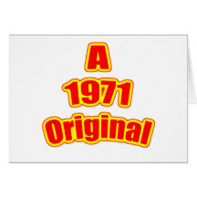1971 Origineel Rood Kaart