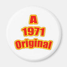 1971 Origineel Rood Magneet