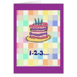 1-2-3… anniversaire ! carte