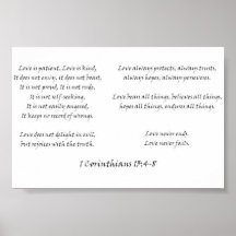 1 Corinthians 13:4 - 8 Plaat
