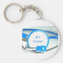 #1 infirmière Keychain Porte-clé