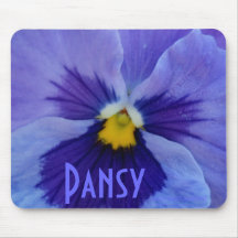 1 pensée bleue de beauté tapis de souris