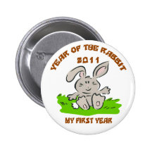 2011 ans du bébé de lapin badge