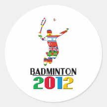 2012 : Badminton Autocollants