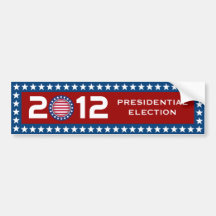 2012 Presidentiële Verkiezing Bumperstickers