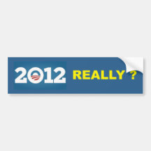 2012 WERKELIJK? BUMPERSTICKERS