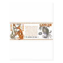 2030 Cancers nés par zodiaque de MetalDog de Valxa Cartes Postales