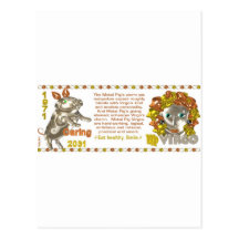 2031 Vierges nées par zodiaque de MetalPig de Valx Cartes Postales