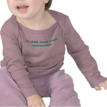 21.000 dagen tot pensionering t-shirt