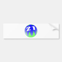 21ste Verjaardag Bumpersticker