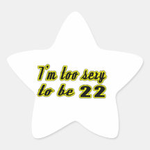 22 verjaardagsdesign ster stickers