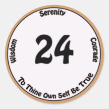 24 uren sticker