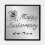 25ème anniversaire - argent aimants