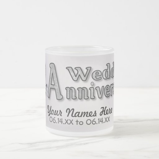 25ème anniversaire - argent - personnaliser mugs